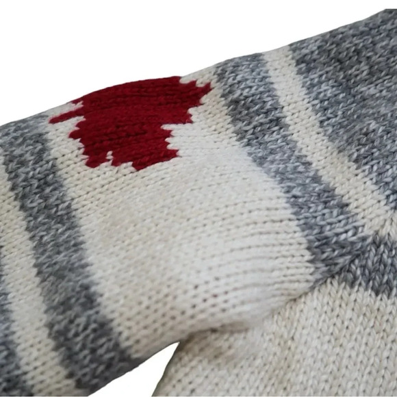 Canadiana - Vintage Ski Knit Full Zip Knit Wool Blend - Picture 4 of 10